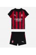 AC Milan Theo Hernandez #19 Jalkapallovaatteet Lasten Kotipeliasu 2025-26 Lyhythihainen (+ Lyhyet housut)